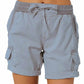 Chique Comfort: Dames High-Waisted Katoen Linnen Shorts - Luchtige Elegantie