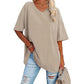 Zwart V-hals T-Shirt - Yvonne