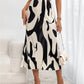 Beige Geometrische Midi Rok - Myrta