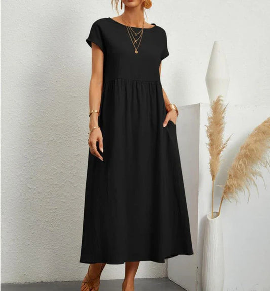Zwart Vintage Jurk - Sophie