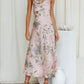 Blauwe Bloemenprint Cami Jurk - Arisa