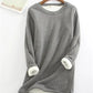 Gele Warme Fleece Trui - Mila