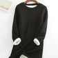 Gele Warme Fleece Trui - Mila
