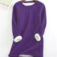 Gele Warme Fleece Trui - Mila