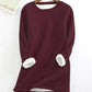 Gele Warme Fleece Trui - Mila