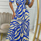 Judy - Elegante Oranje Off-Shoulder Jurk
