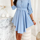 Zwarte Taille Shirtjurk - Nura