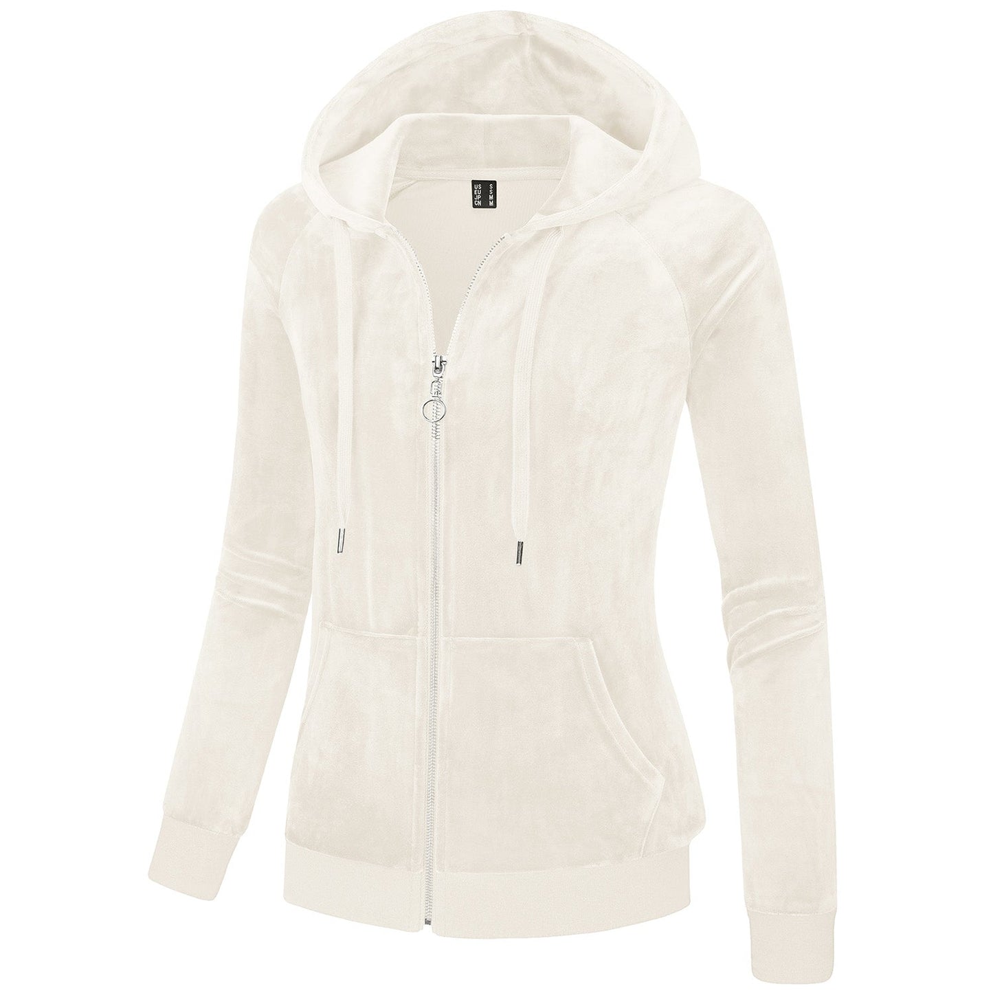 CozyChic: Dames Velours Fleece Hoodie - Warm, Stijlvol & Handig met Zakken!