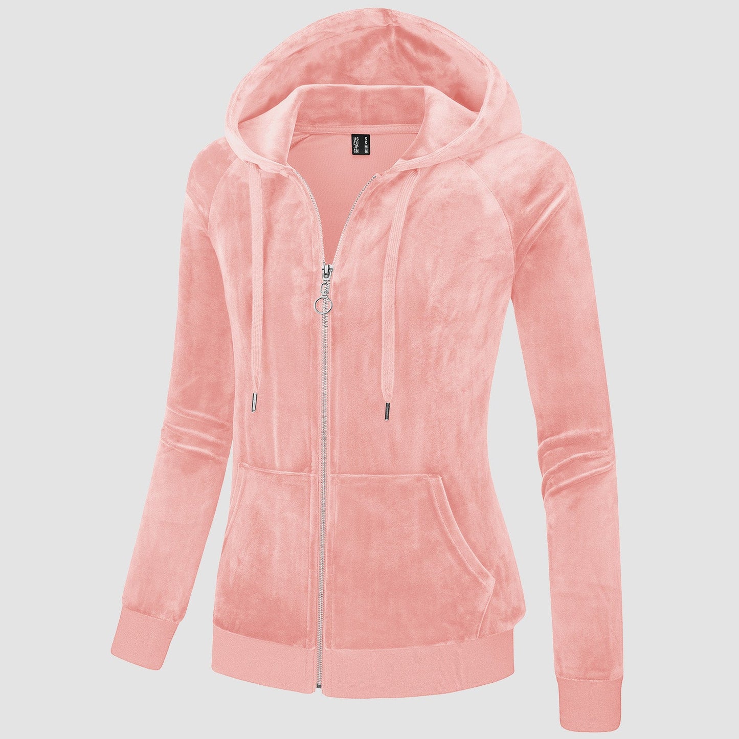 CozyChic: Dames Velours Fleece Hoodie - Warm, Stijlvol & Handig met Zakken!