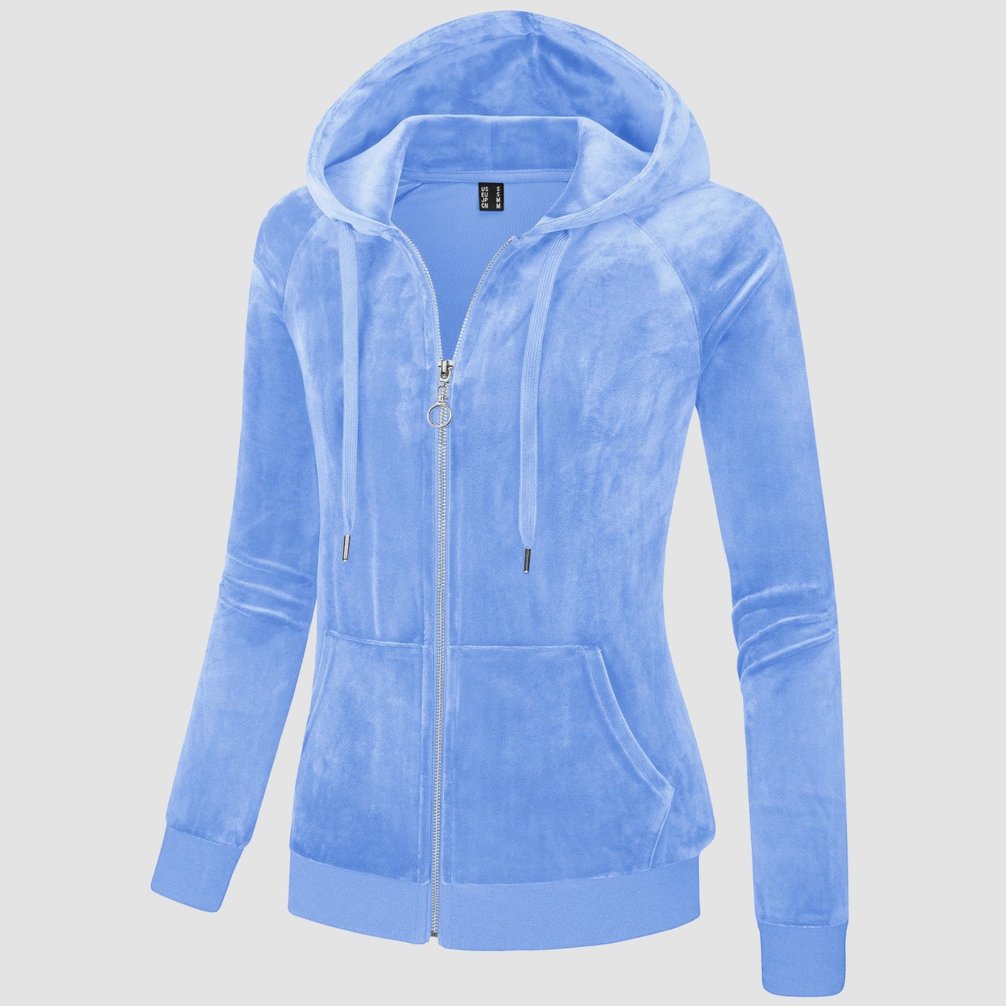 CozyChic: Dames Velours Fleece Hoodie - Warm, Stijlvol & Handig met Zakken!