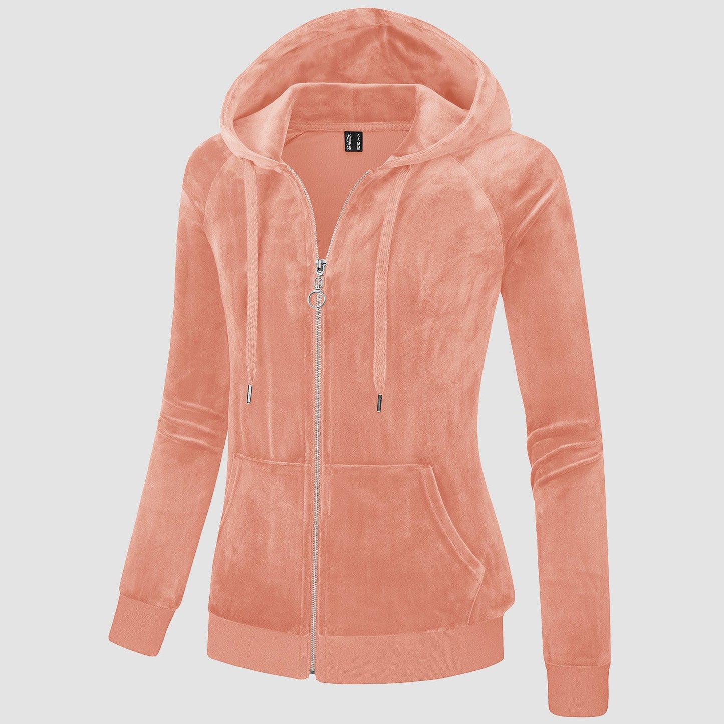 CozyChic: Dames Velours Fleece Hoodie - Warm, Stijlvol & Handig met Zakken!