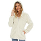 CozyChic Dames Hooded Sherpa Jas: Rits, Zakken - Winterse Warmte