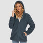 CozyChic Dames Hooded Sherpa Jas: Rits, Zakken - Winterse Warmte
