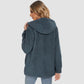 CozyChic Dames Hooded Sherpa Jas: Rits, Zakken - Winterse Warmte