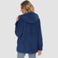 CozyChic Dames Hooded Sherpa Jas: Rits, Zakken - Winterse Warmte