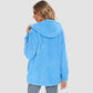 CozyChic Dames Hooded Sherpa Jas: Rits, Zakken - Winterse Warmte