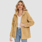 CozyChic Dames Hooded Sherpa Jas: Rits, Zakken - Winterse Warmte