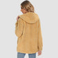 CozyChic Dames Hooded Sherpa Jas: Rits, Zakken - Winterse Warmte
