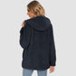 CozyChic Dames Hooded Sherpa Jas: Rits, Zakken - Winterse Warmte