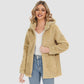 CozyChic Dames Hooded Sherpa Jas: Rits, Zakken - Winterse Warmte