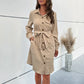 Khaki Cardigan Jurk - Isabella