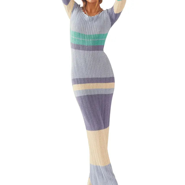 Liesanne - Gebreide Maxi Jurk