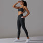 Tiffiny - Blauwe Yoga Set met Zakken