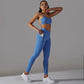 Tiffiny - Blauwe Yoga Set met Zakken
