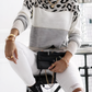 Nanna Chic: Koreaans Geïnspireerde Luipaardprint Oversized Gebreide Trui