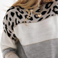 Nanna Chic: Koreaans Geïnspireerde Luipaardprint Oversized Gebreide Trui