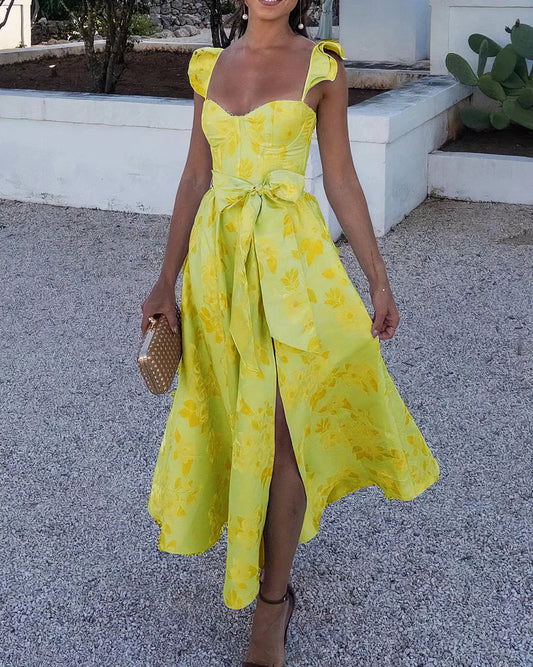 Gwen - Elegante Bloemenpatroon Jurk