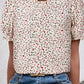 Zwarte Zanzea Bloemenprint Blouse - Lenda