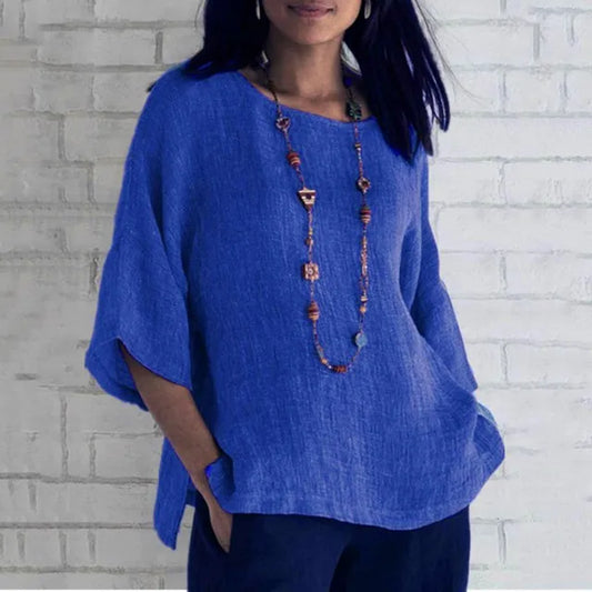 Blauw Casual T-shirt - Esmee