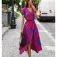 Blauwe Elegante Jurk - Albina