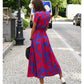 Blauwe Elegante Jurk - Albina
