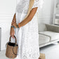 Zwart-Ronde Neck Jurk - Anna