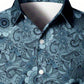 Blauwe tinten blouse