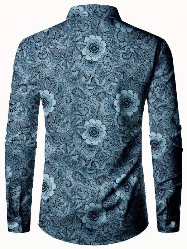 Blauwe tinten blouse