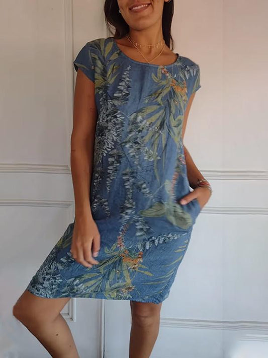 Blauw Elegante Jurk - Tuva
