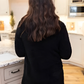 Gezellig Comfort: Oversized Effen Flanellen Jas