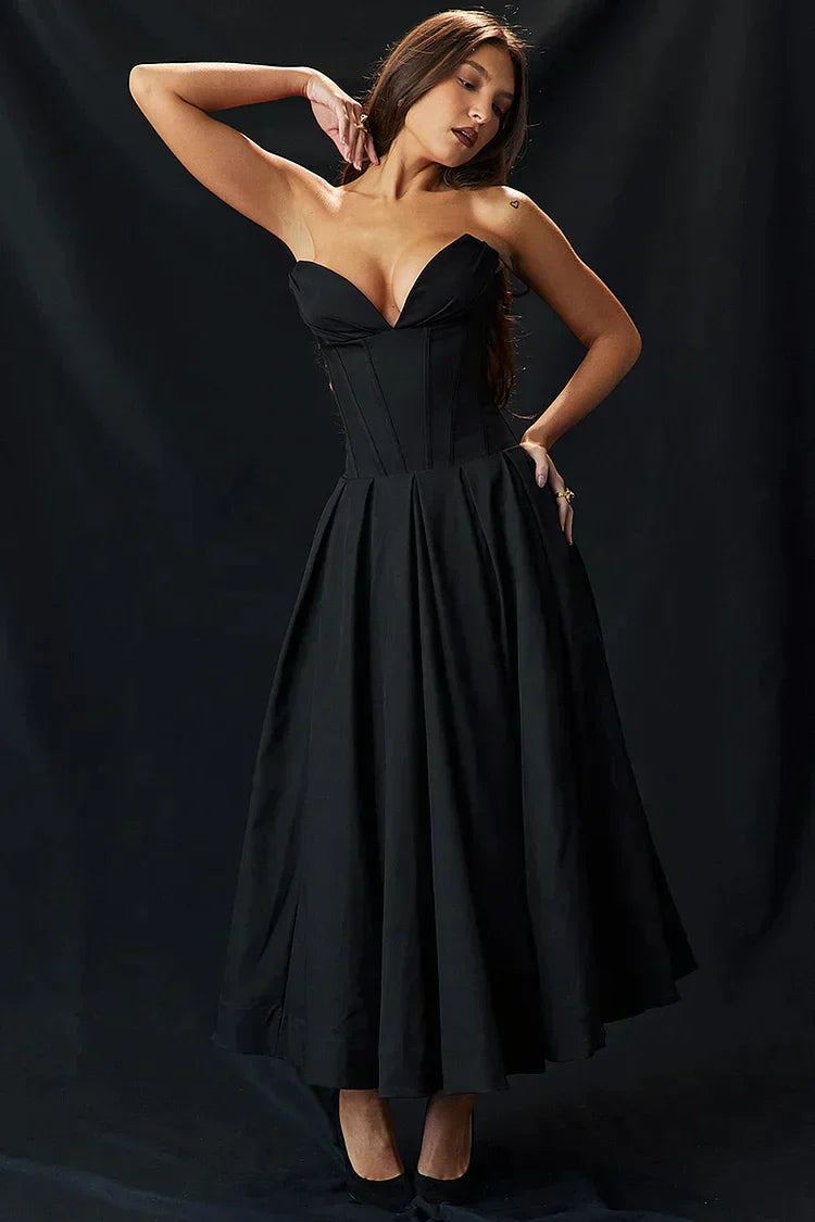 Senna - Strapless Lange Jurk