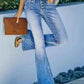 Zoey - Lichtblauwe Denim Broek met Hoge Taille voor een Verleidelijke Look