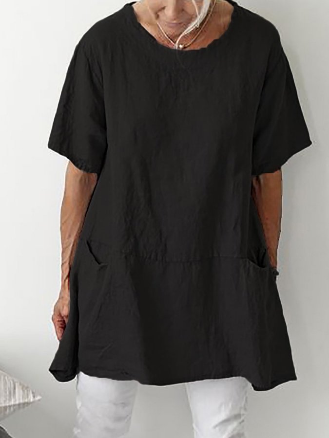 Chique Dameskatoenen Shirt - Eenvoudige Elegantie