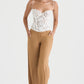 Djoa - Caramel Kleurige Pantalon
