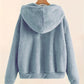 Chique Gezellige Ritssluiting: Dames Pluche Zak Hoodie