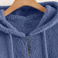 Chique Gezellige Ritssluiting: Dames Pluche Zak Hoodie
