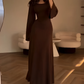 Chique Gebreide Jurk met Strik in de Taille - Elegance Heruitgevonden