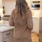 Gezellig Comfort: Oversized Effen Flanellen Jas