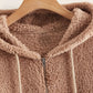 Chique Gezellige Ritssluiting: Dames Pluche Zak Hoodie