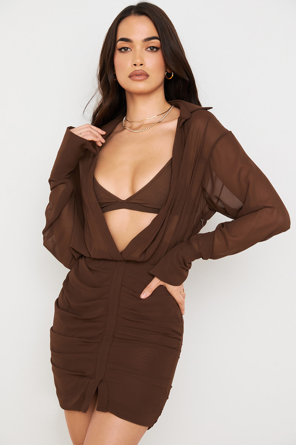 Olina - Overhemdjurk en Bralette